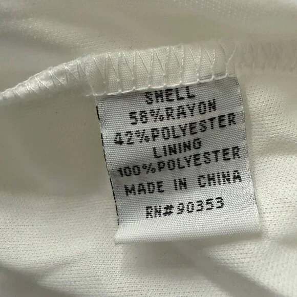 Floral Embroidered White Button-Front Midi Dress With Elastic Waist By J. Gee Si - Picture 5 of 5